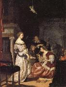 Frans van Mieris The Painter with His Family china oil painting reproduction